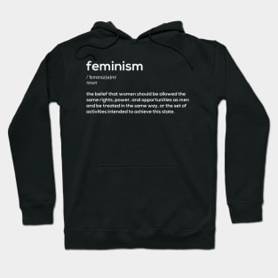 Feminism definition (white) Hoodie